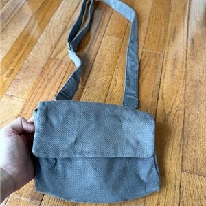Anthropologie Gray Messenger Bag
